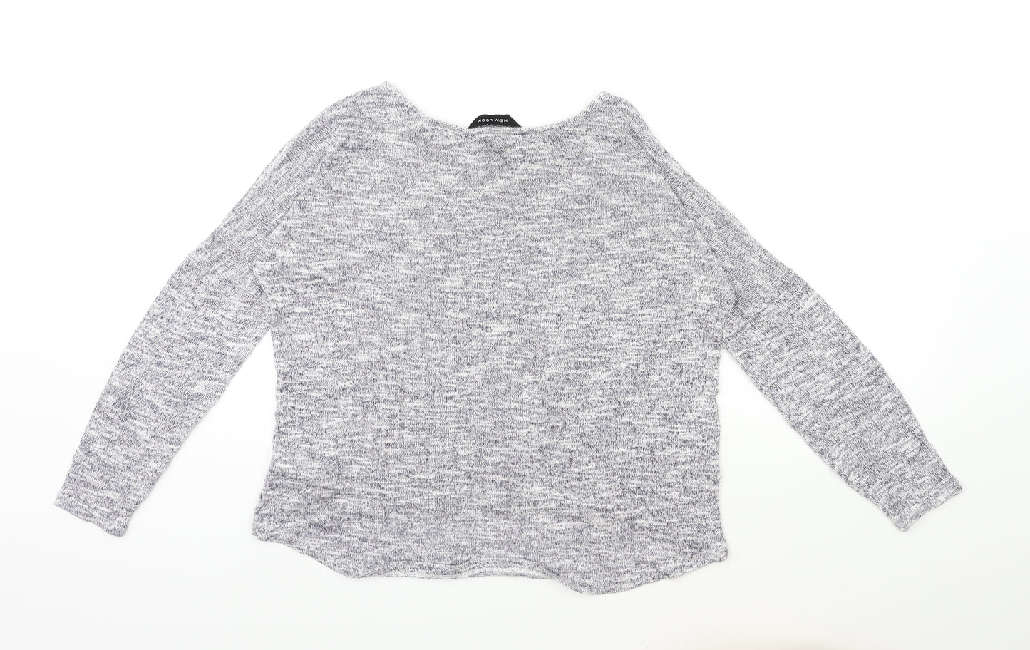 New Look Womens Black  Knit Pullover Jumper Size 10
