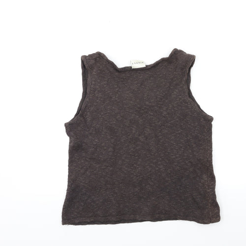 Minuet Womens Brown  Knit Pullover Jumper Size 14