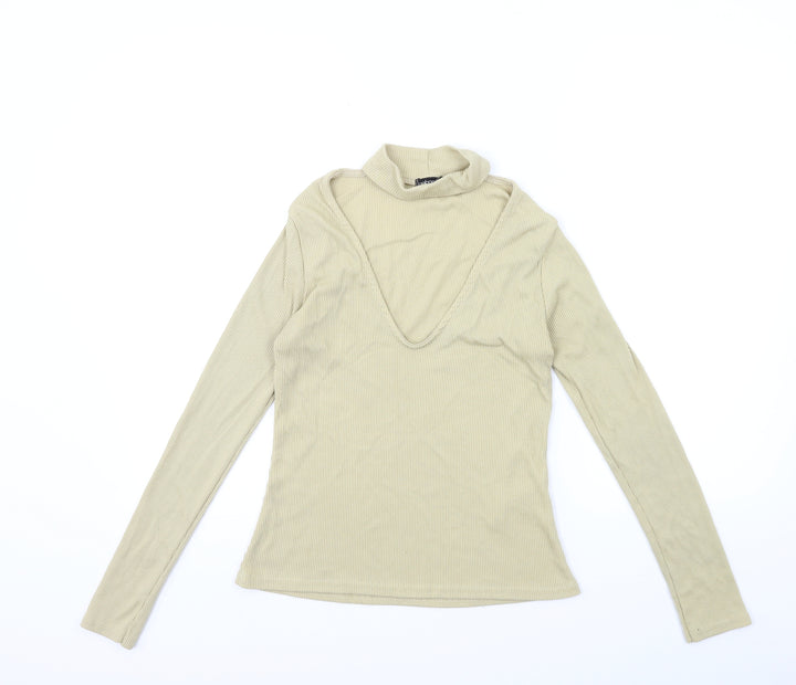 Boohoo Womens Green   Pullover Jumper Size 8