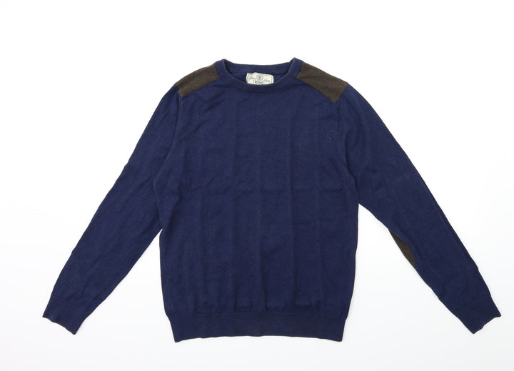 NEXT Mens Blue Knit Pullover Jumper Size S