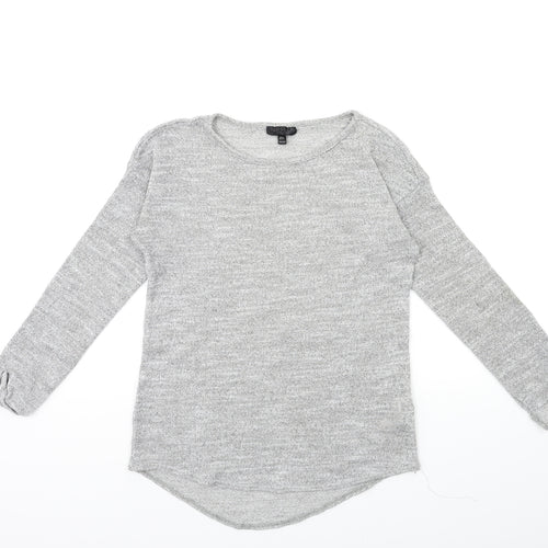 Topshop Womens Grey  Knit Pullover Jumper Size 6
