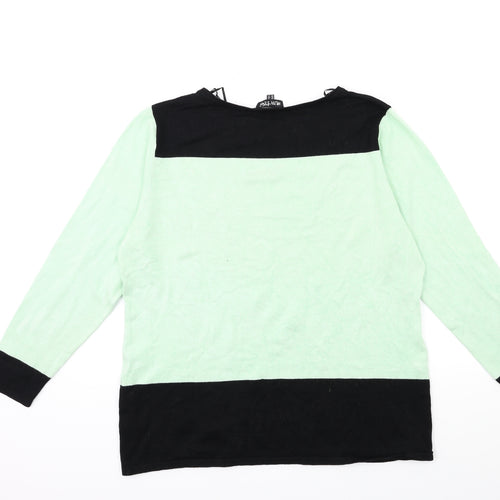 marble Womens Green  Knit Pullover Jumper Size 4