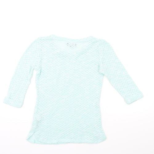 New Look Womens Green  Knit Pullover Jumper Size 6