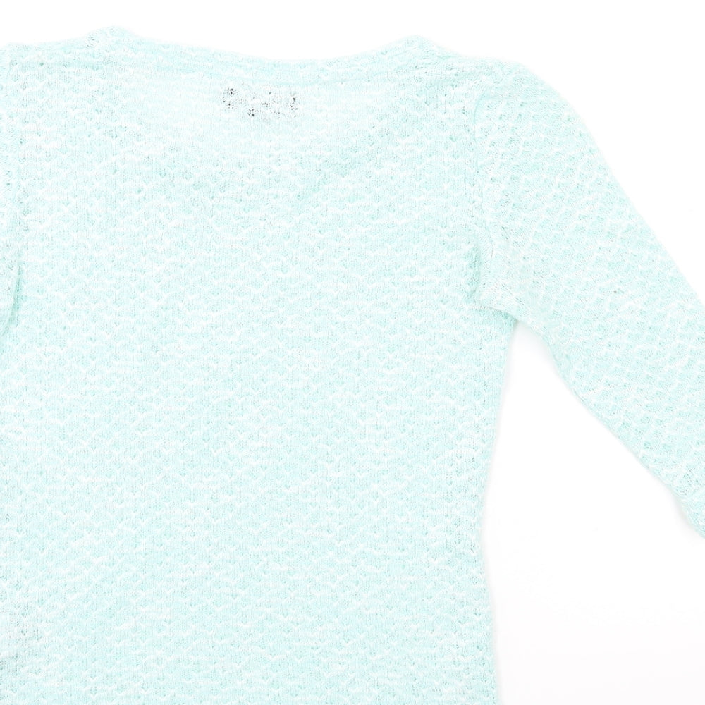 New Look Womens Green  Knit Pullover Jumper Size 6