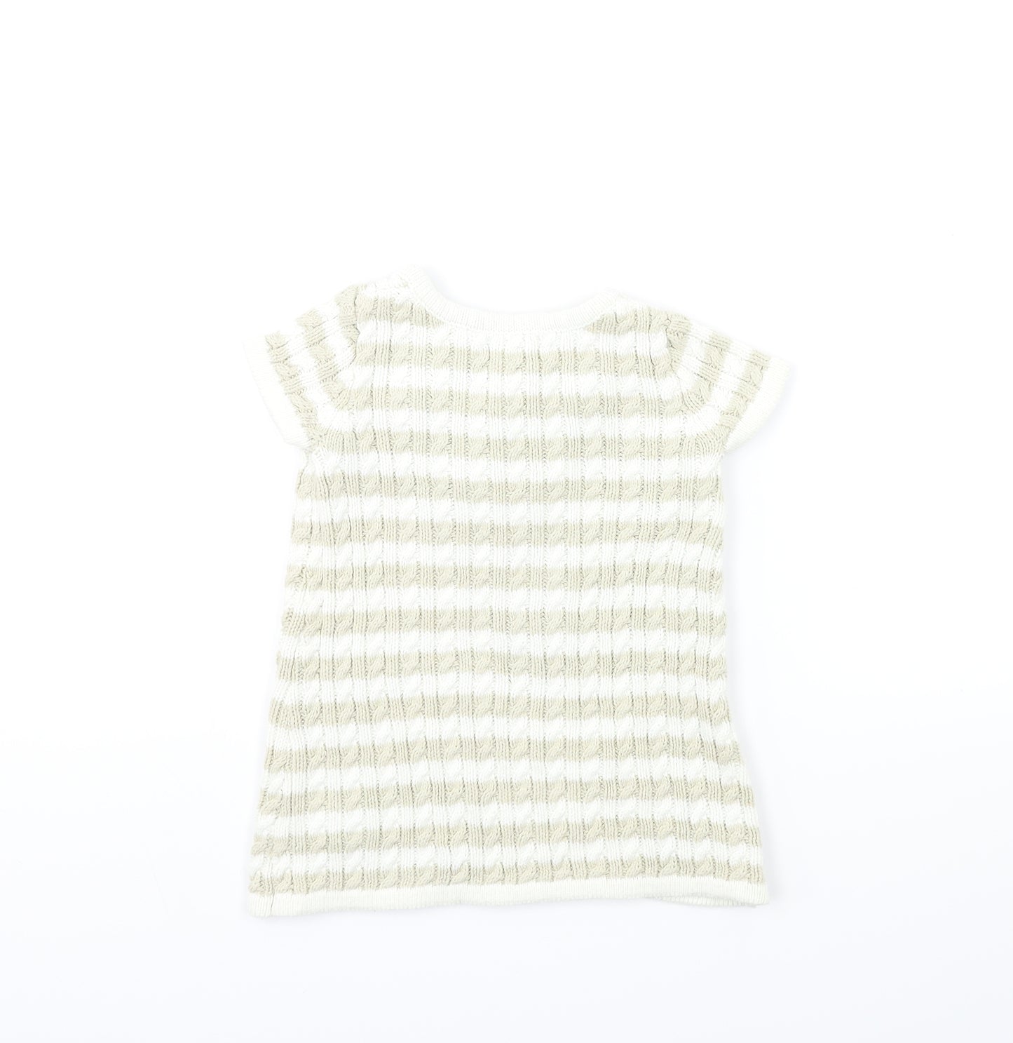 Cynthia Rowley Baby Gold Striped Knit Jumper Dress  Size 9-12 Months