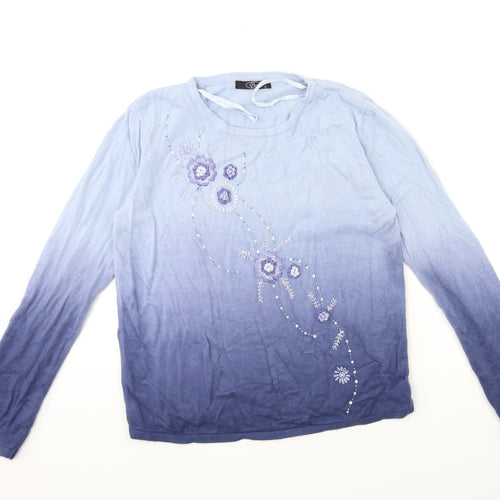 Bonmarché Womens Blue   Pullover Jumper Size S