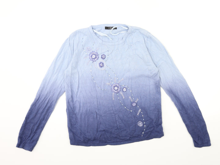 Bonmarché Womens Blue Pullover Jumper Size S