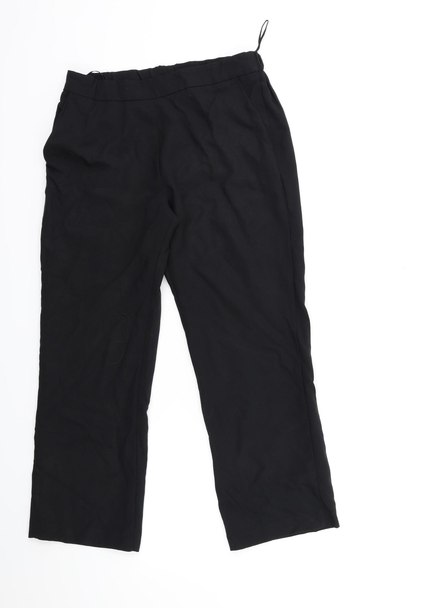 Preworn Womens Black   Trousers  Size 10 L26 in