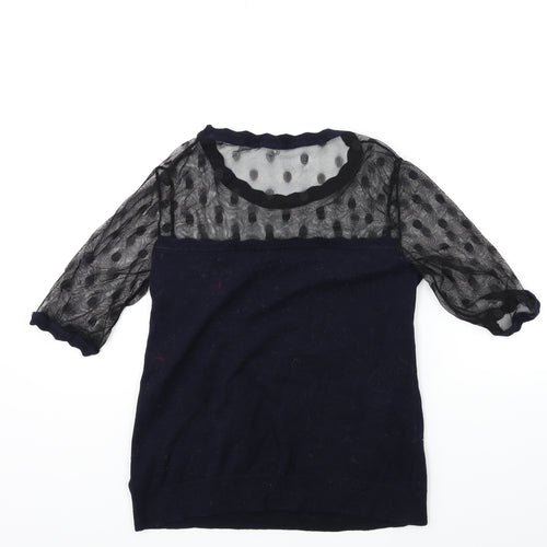 Preworn Womens Blue  Knit Pullover Jumper Size S