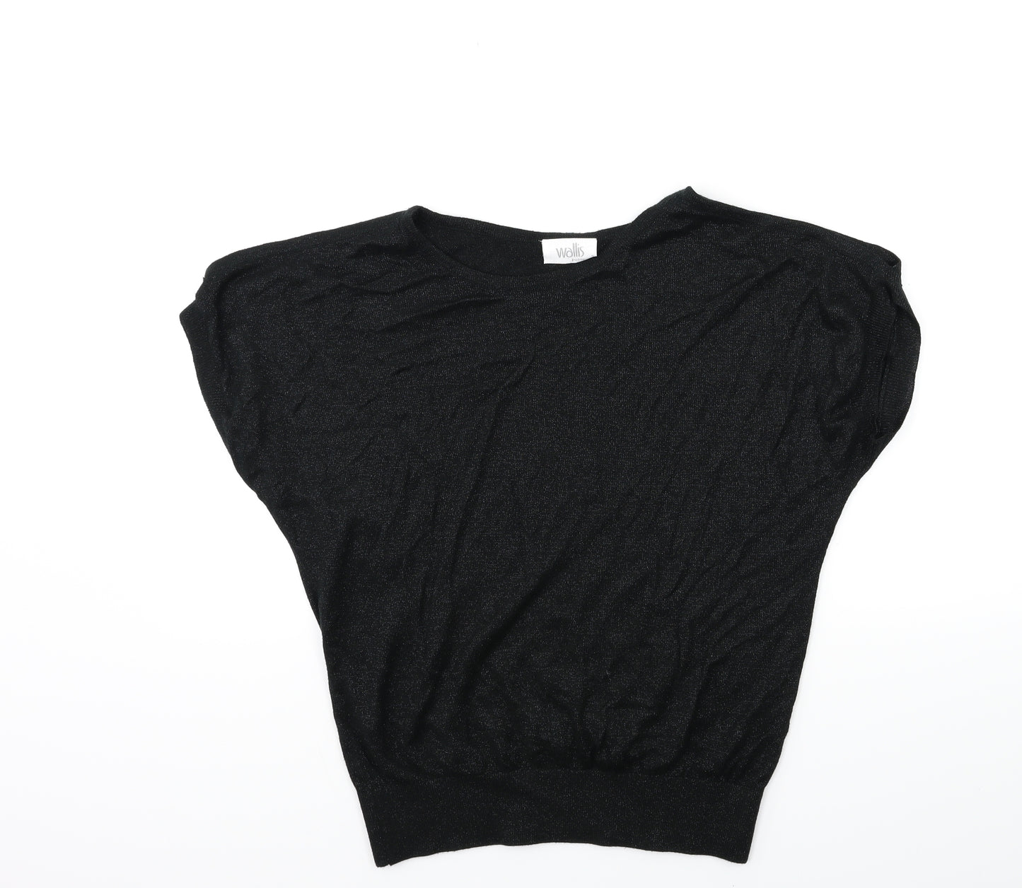 Wallis Womens Black  Knit Pullover Jumper Size S  - Open Shoulder