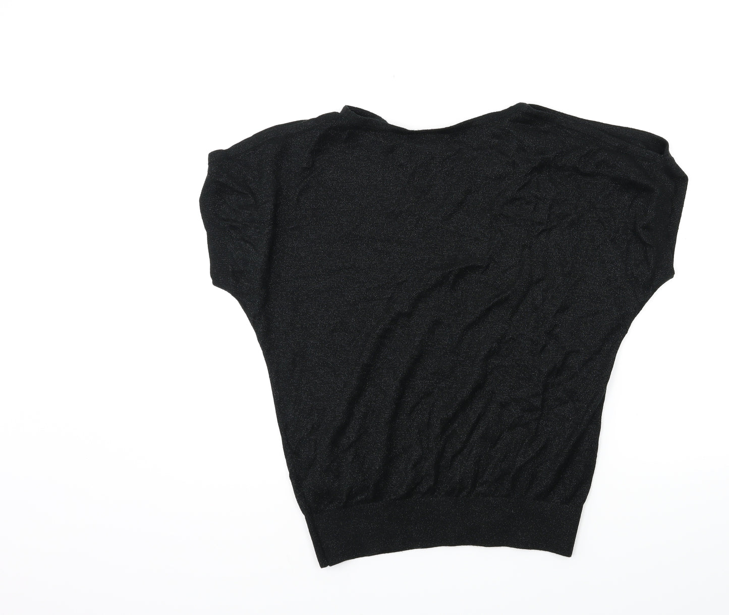 Wallis Womens Black  Knit Pullover Jumper Size S  - Open Shoulder