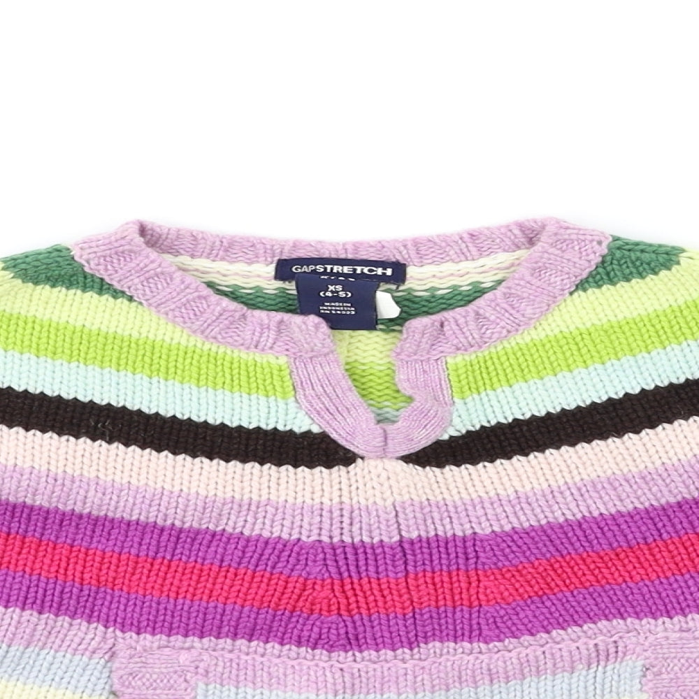 Gap Girls Pink  Knit Jacket Poncho Size 4-5 Years
