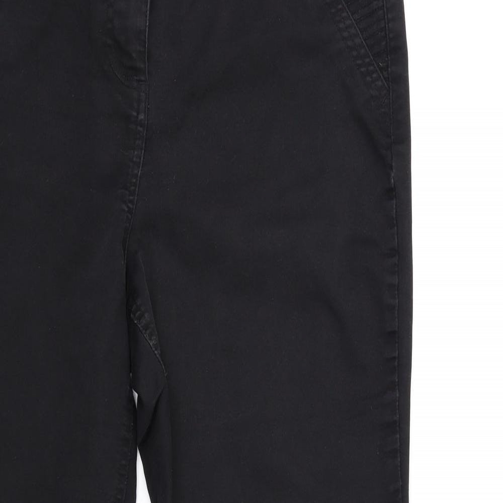 Wallis Womens Black  Denim Skinny Jeans Size 14 L28 in