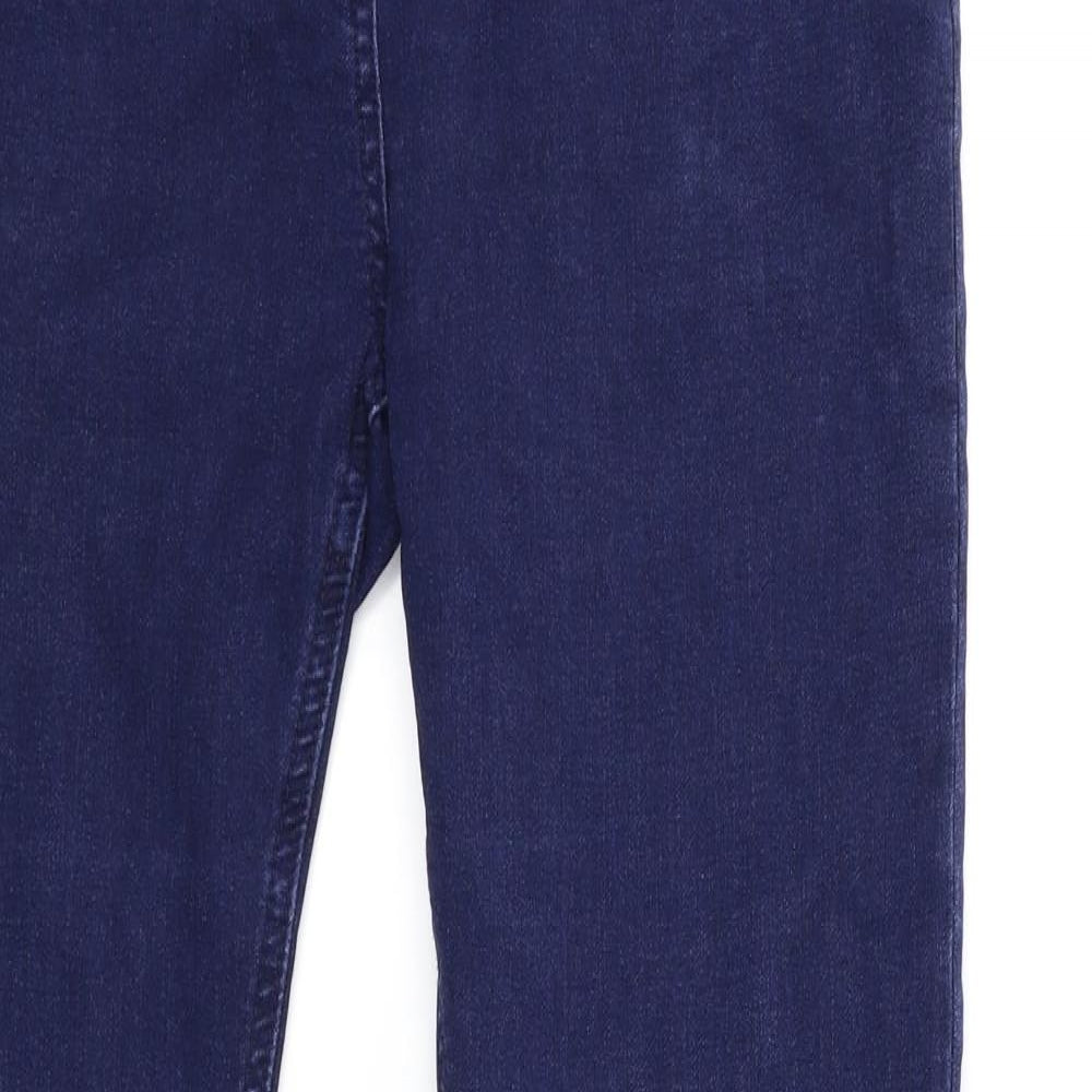 M&Co Womens Blue  Denim Skinny Jeans Size 12 L29 in
