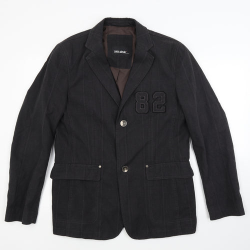 John Devin Mens Grey Check  Jacket Coat Size 40