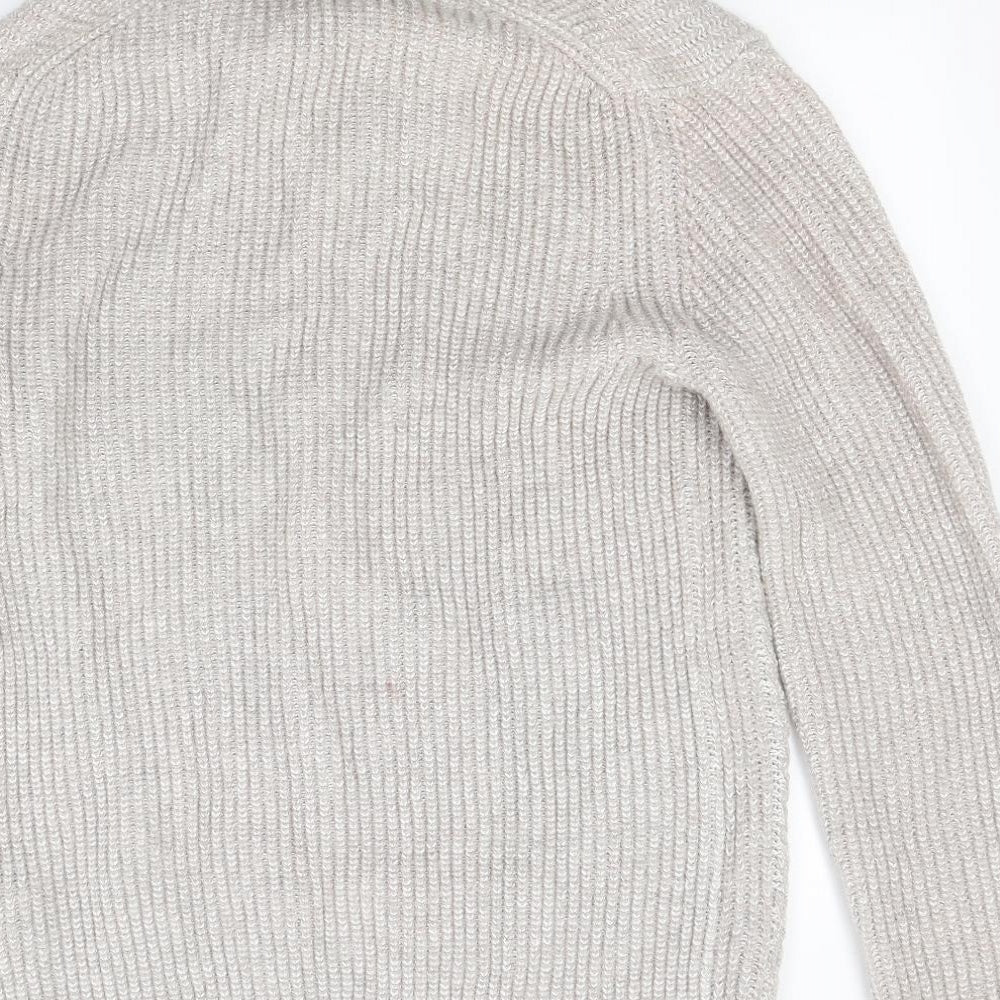 Reiss Womens Beige  Knit Pullover Jumper Size XL