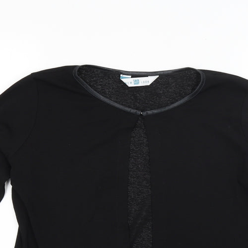New Look Womens Black   Wrap Blouse Size 14