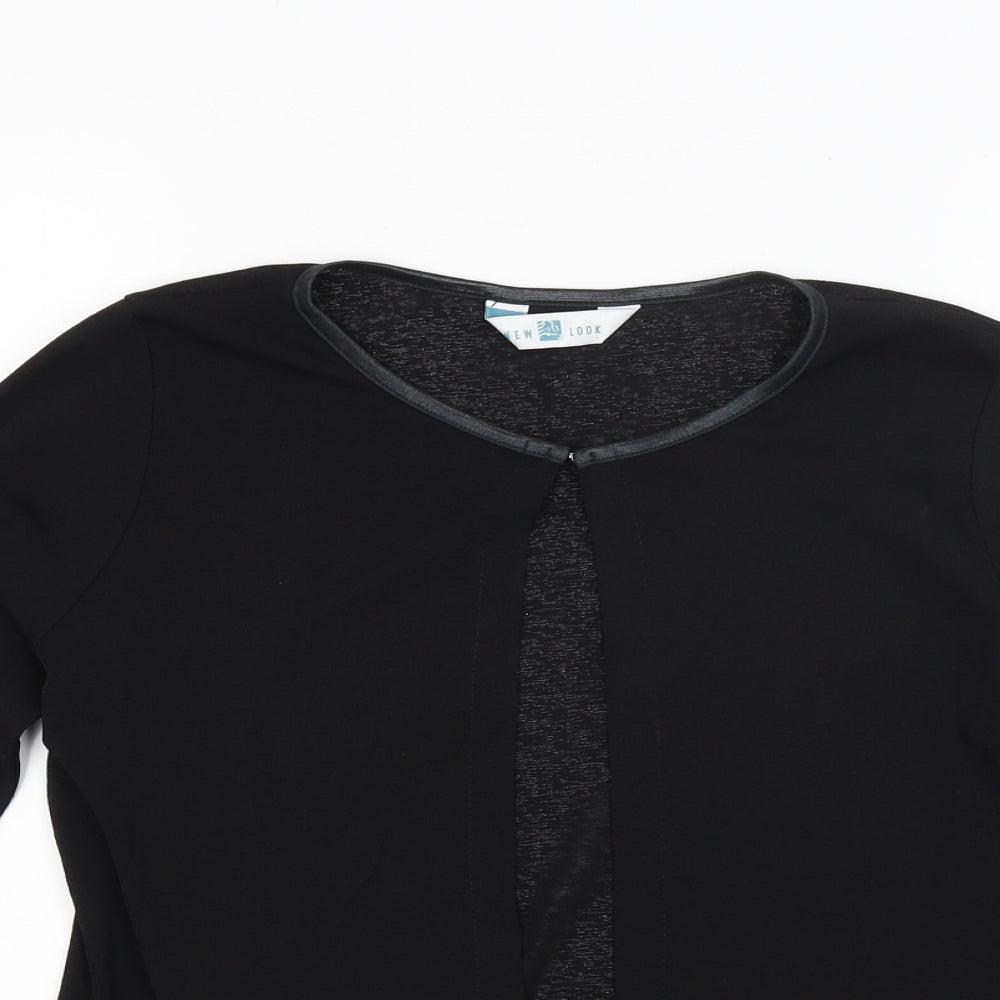 New Look Womens Black   Wrap Blouse Size 14
