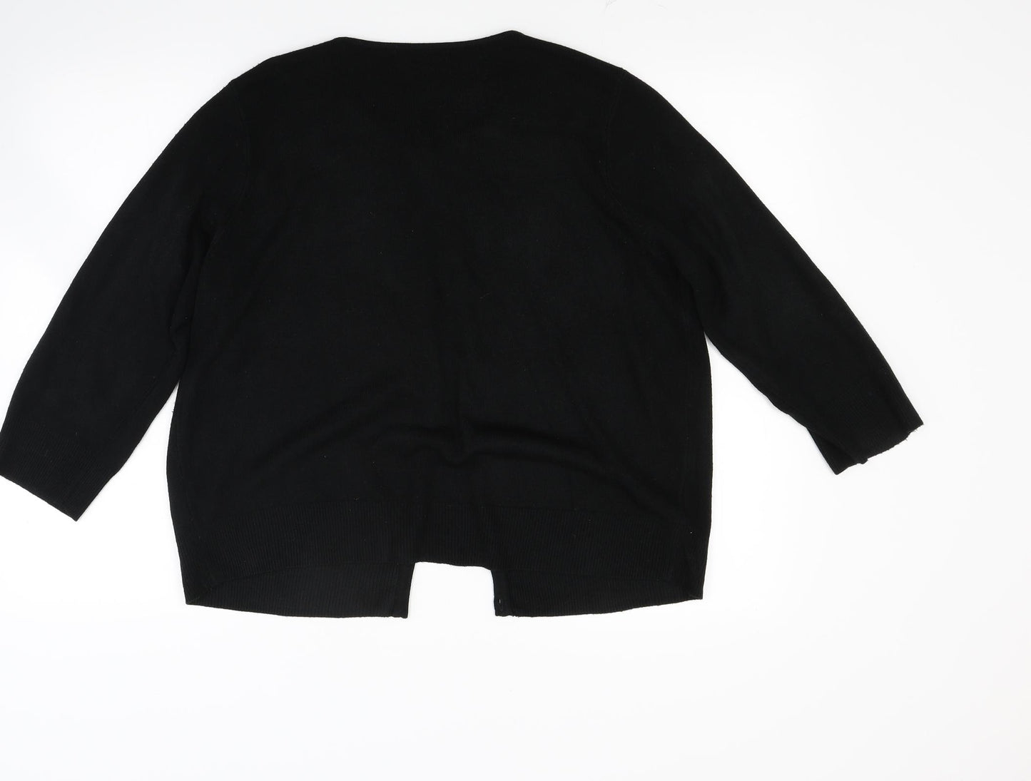 George Womens Black  Knit Cardigan Jumper Size 18