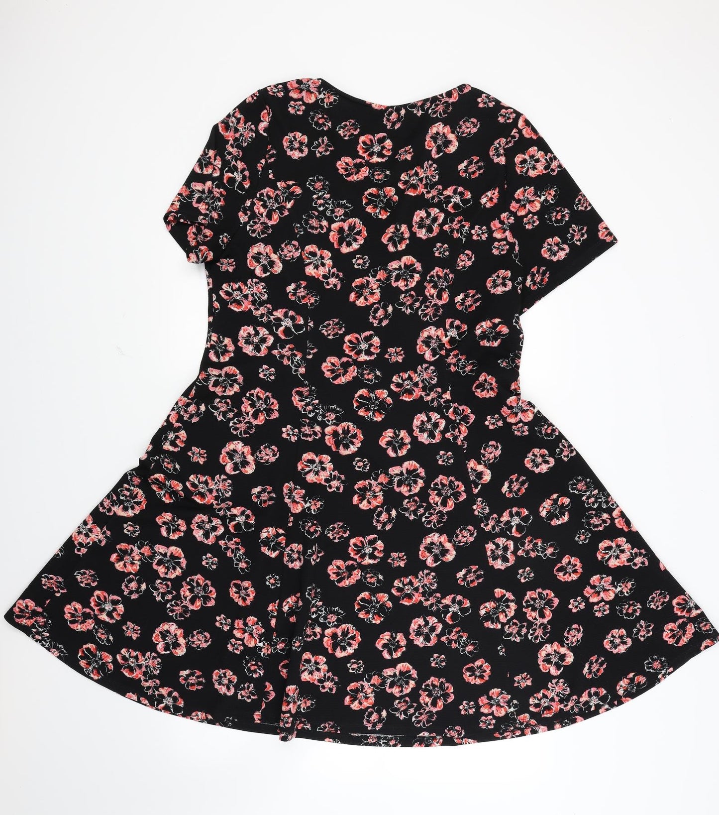 George Womens Black Floral  Fit & Flare  Size 20