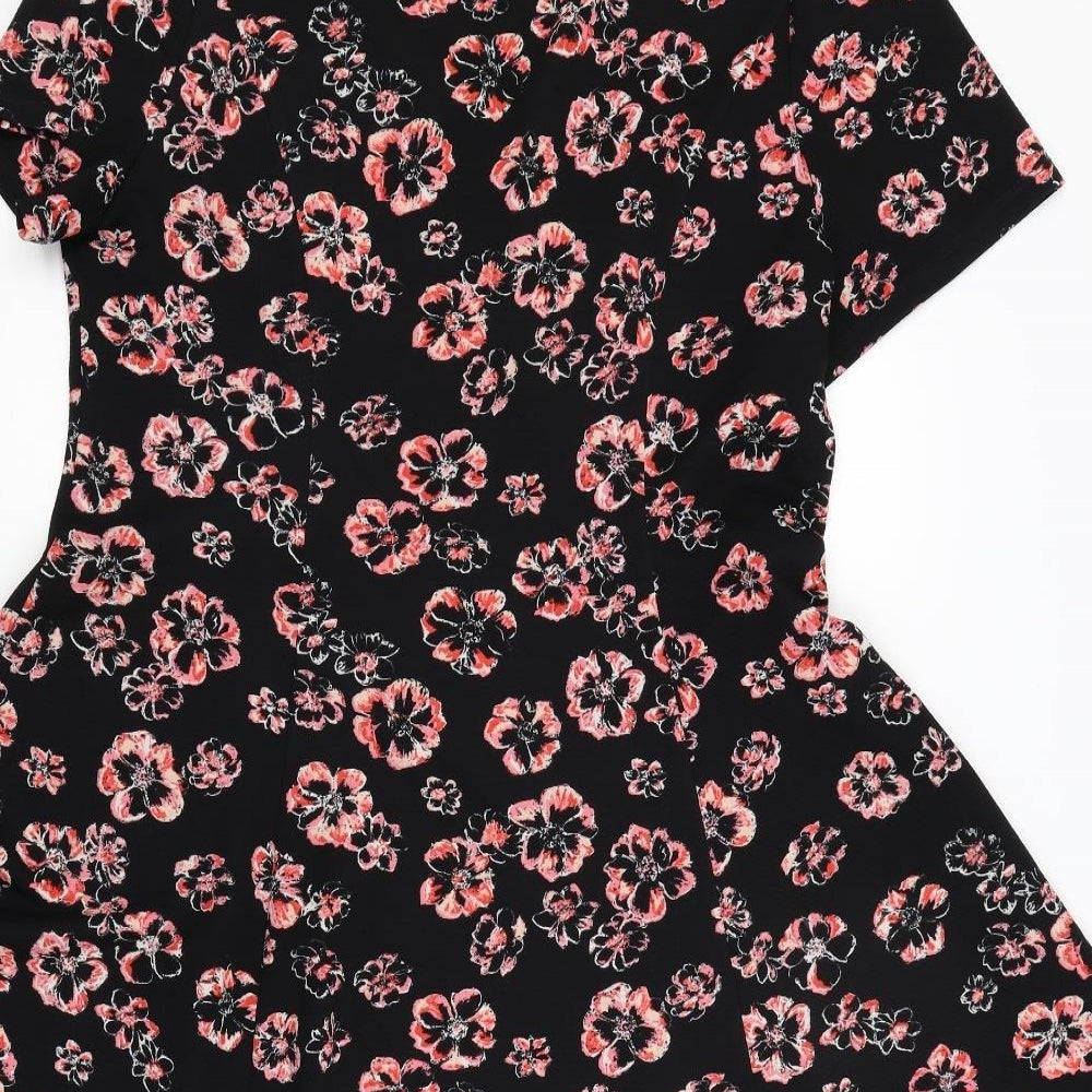 George Womens Black Floral  Fit & Flare  Size 20