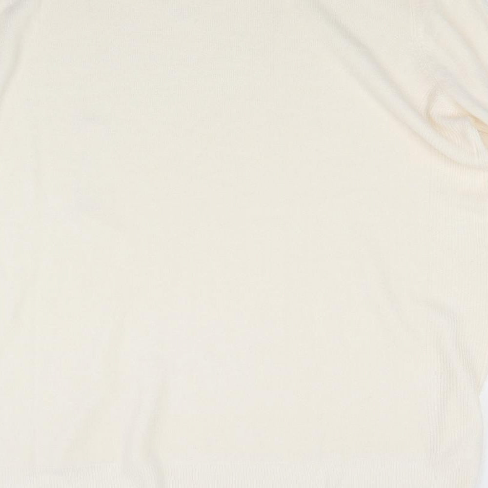 Primark Womens White  Knit Pullover Jumper Size XL