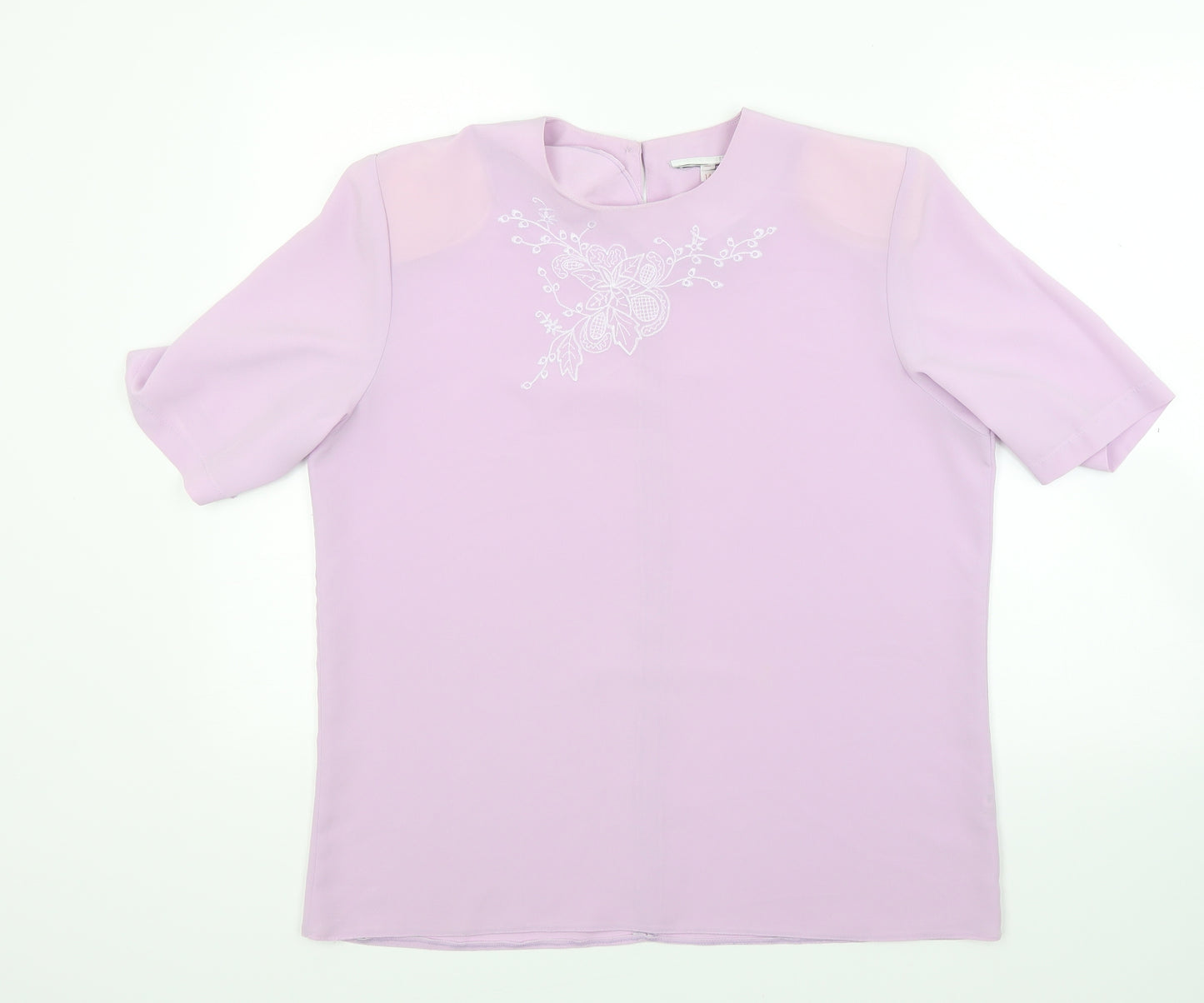 Preworn Womens Purple   Basic Blouse Size 14