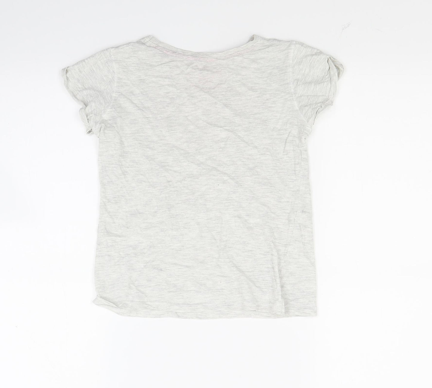 Young Dimension Girls Grey   Basic T-Shirt Size 9-10 Years  - Best Friends