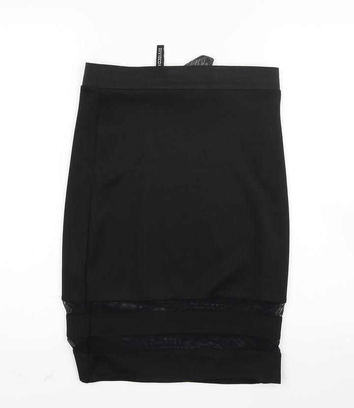 Divided Womens Black   Bandage Skirt Size S