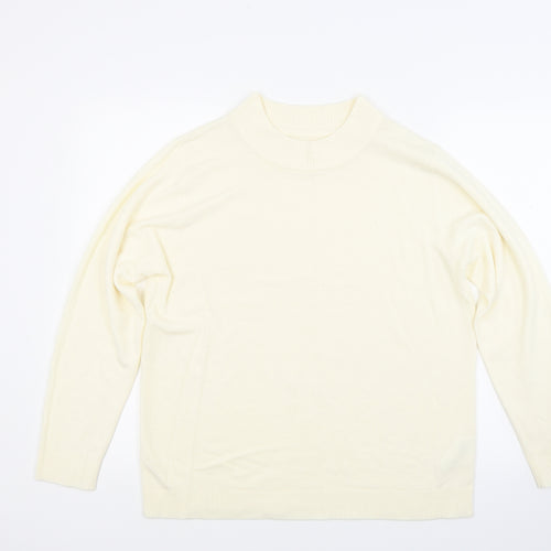 Preworn Womens White  Knit Pullover Jumper Size 20