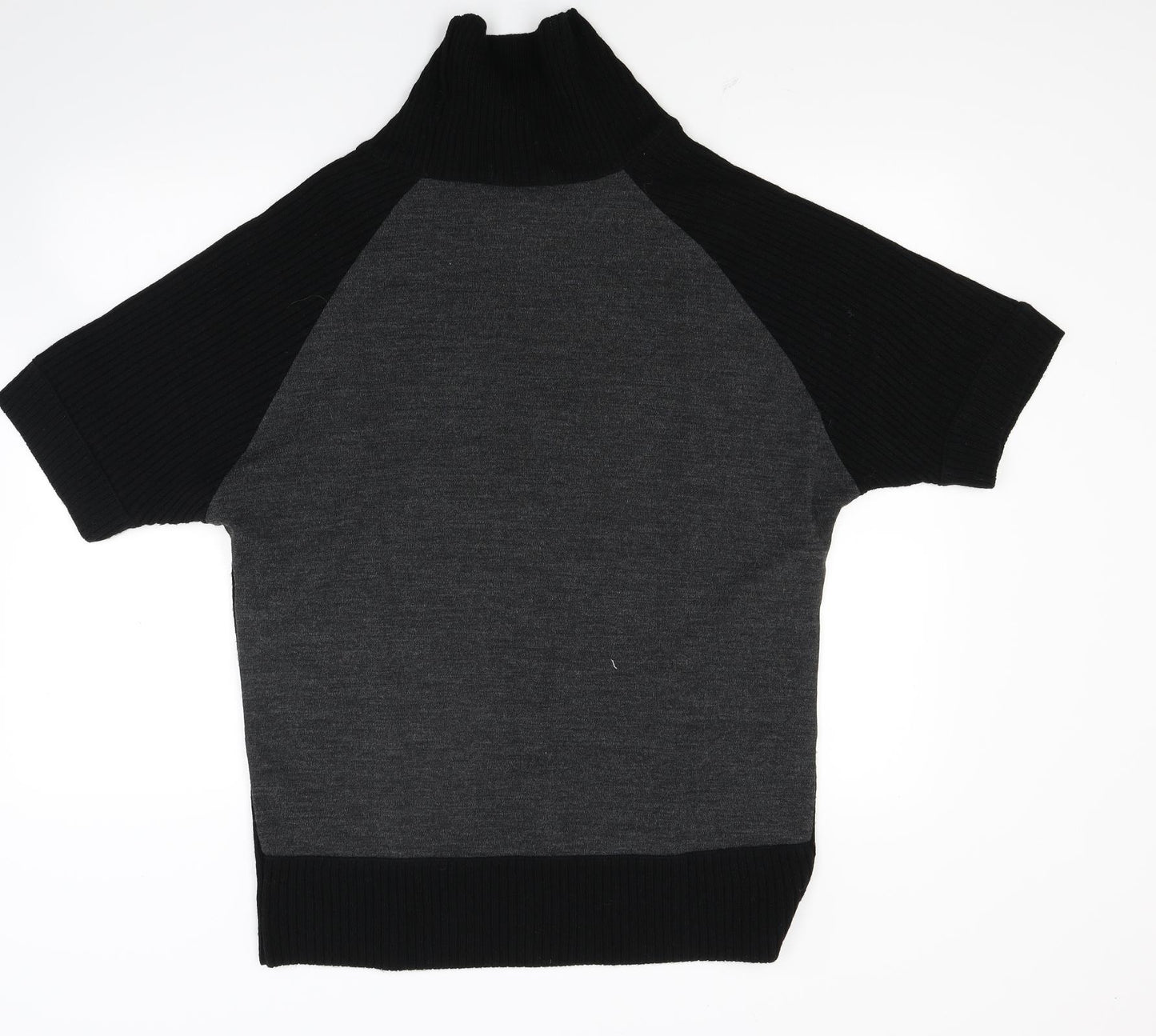Nina Leonard Womens Black  Knit Pullover Jumper Size L
