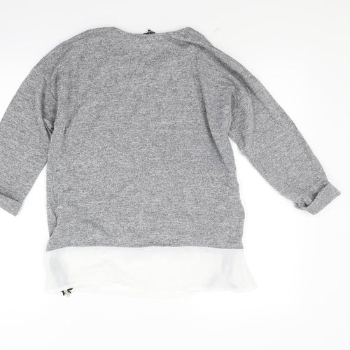 Primark Womens Grey   Pullover Jumper Size 10