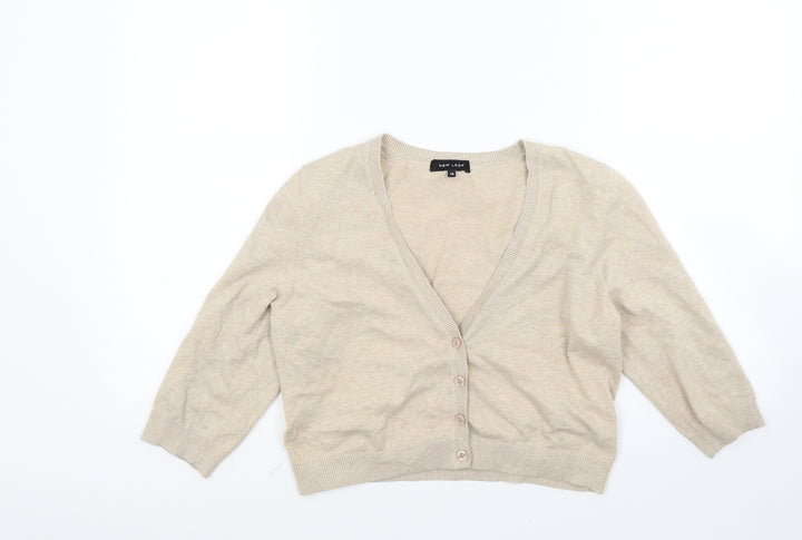 New Look Womens Beige   Cardigan Jumper Size 14