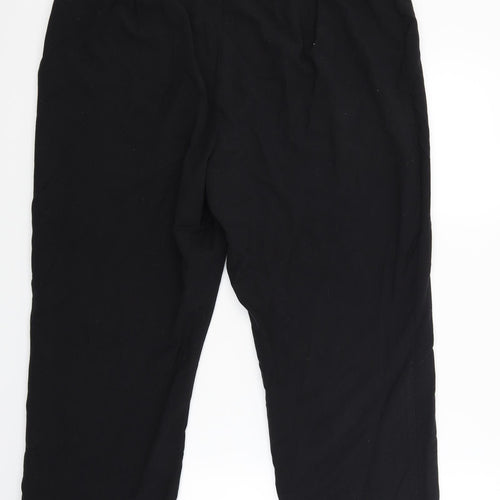 Marks and Spencer Womens Black   Trousers  Size 18 L24 in