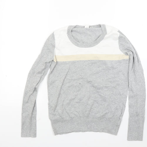 Gap Womens Grey Striped Knit Pullover Jumper Size XS