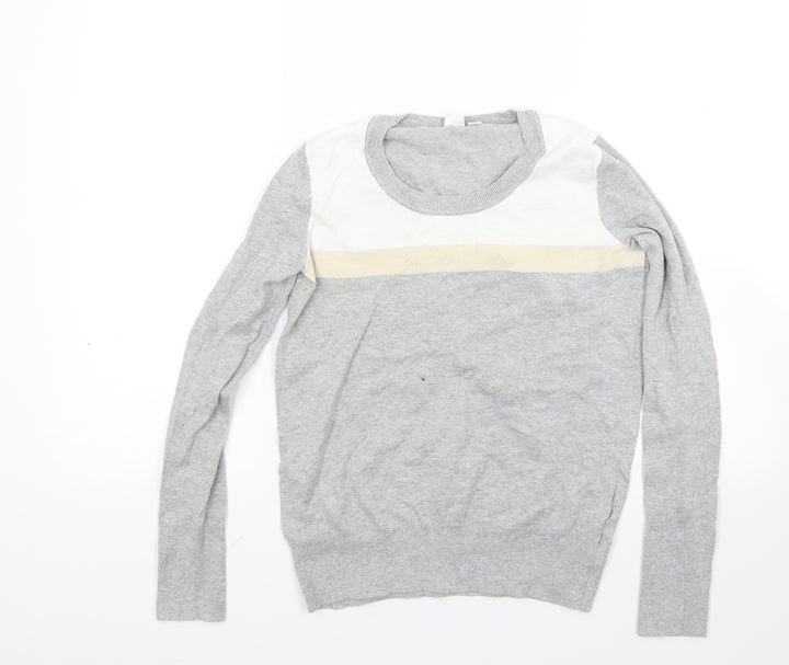 Gap Womens Grey Striped Knit Pullover Jumper Size XS