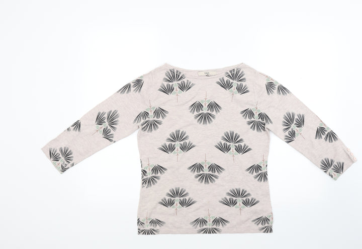 NEXT Womens Beige Floral  Pullover Jumper Size 12