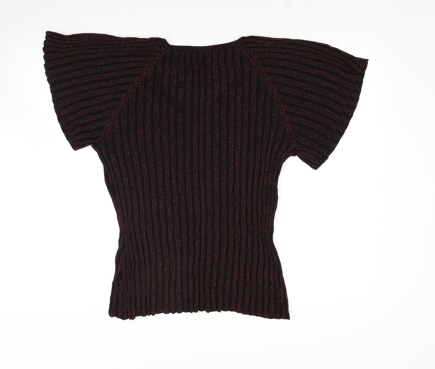 M&Co Womens Black   Jersey Blouse Size L
