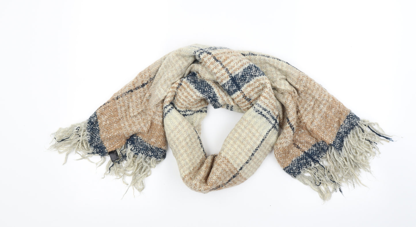 Accessorize Womens Beige Check   Shawl/Wrap