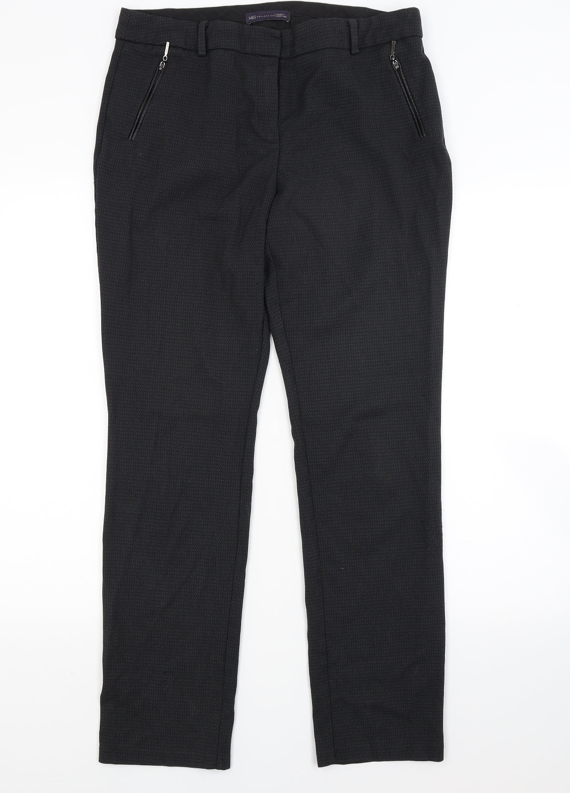Marks and Spencer Womens Grey   Trousers  Size 12 L28 in