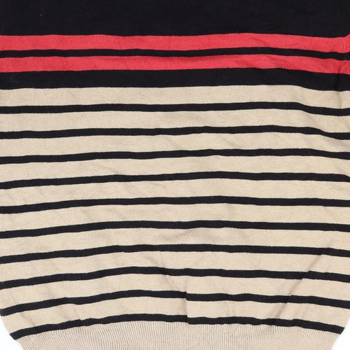 Primark Womens Beige Striped Knit Pullover Jumper Size 12