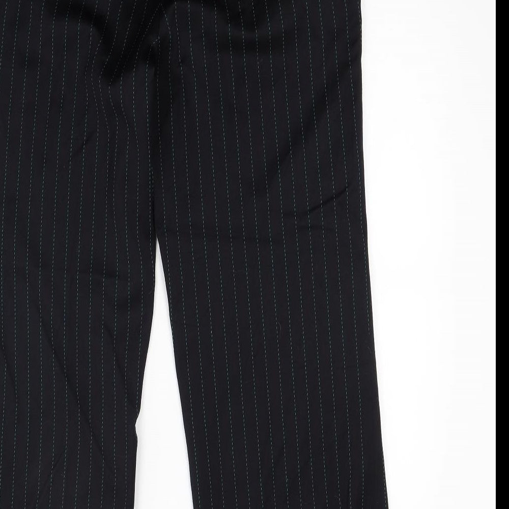 Austin Reed Womens Black Striped  Trousers  Size 12 L25 in