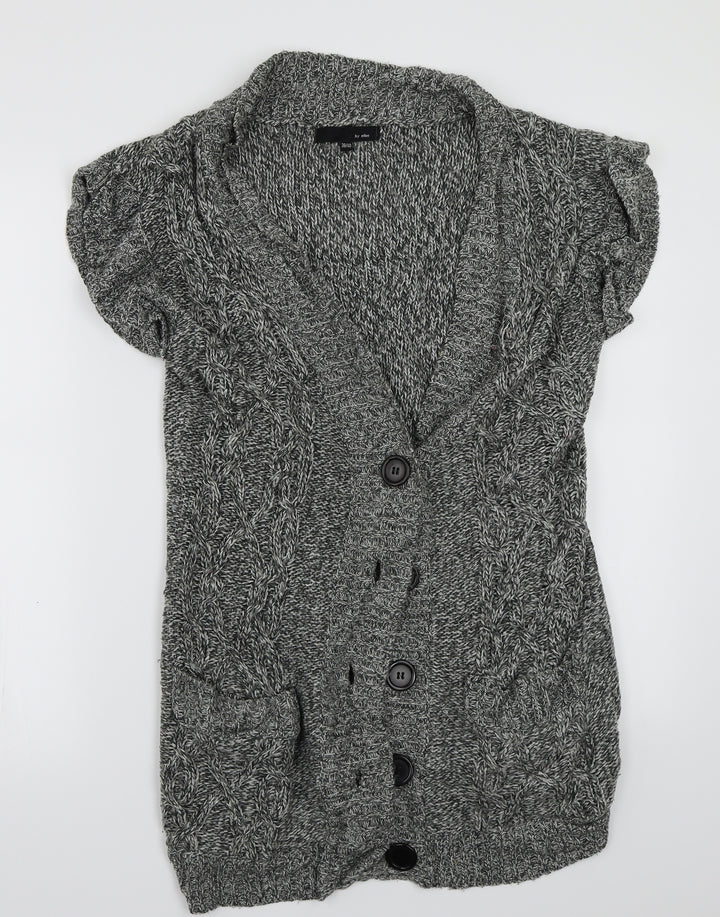 Ellos Womens Grey   Cardigan Jumper Size 10