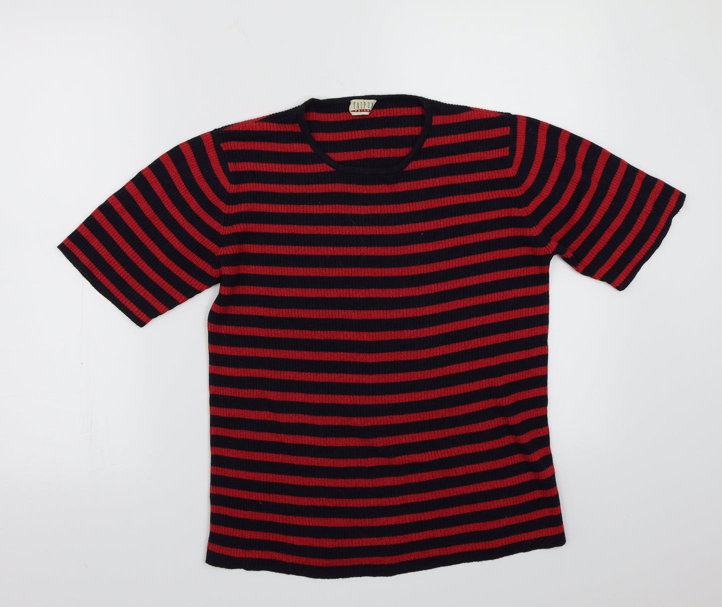 Taifun Womens Red Striped  Basic T-Shirt Size 8