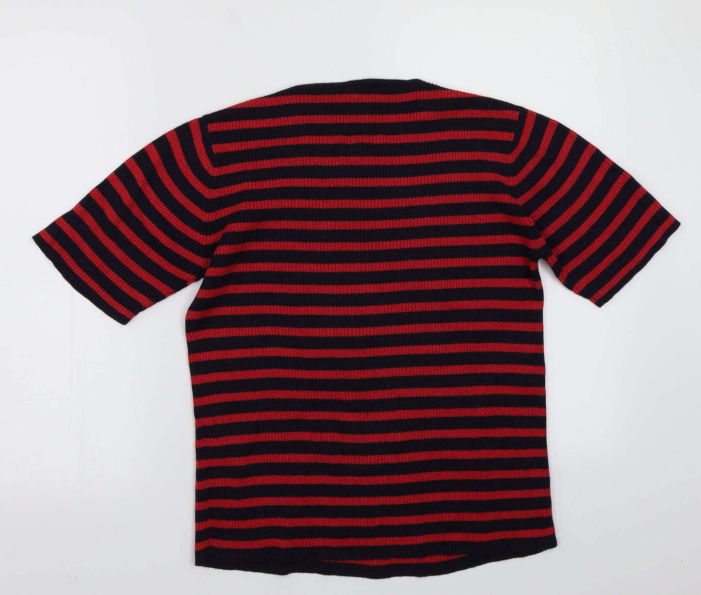Taifun Womens Red Striped  Basic T-Shirt Size 8