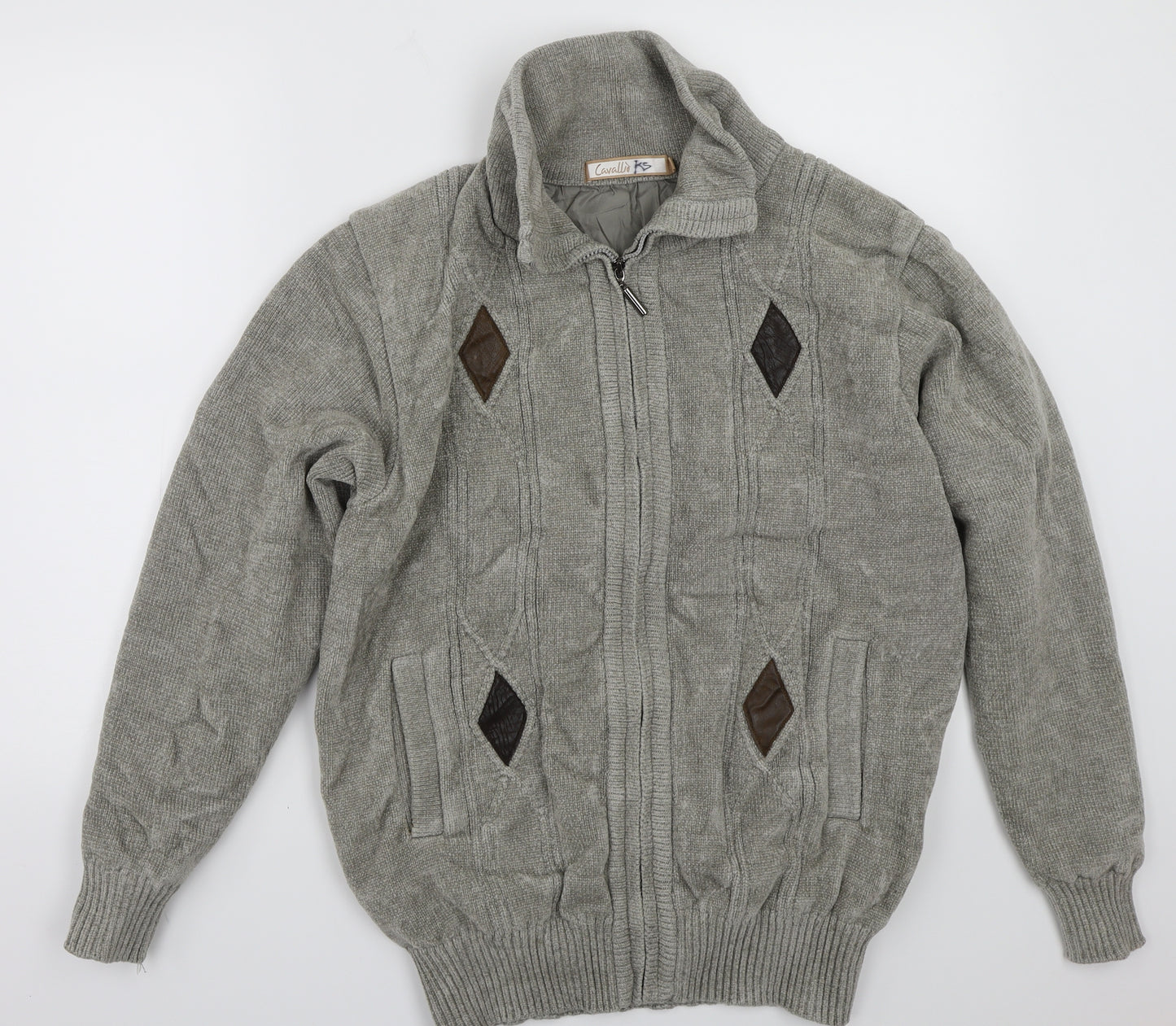 cavallio Mens Grey   Jacket Coat Size M