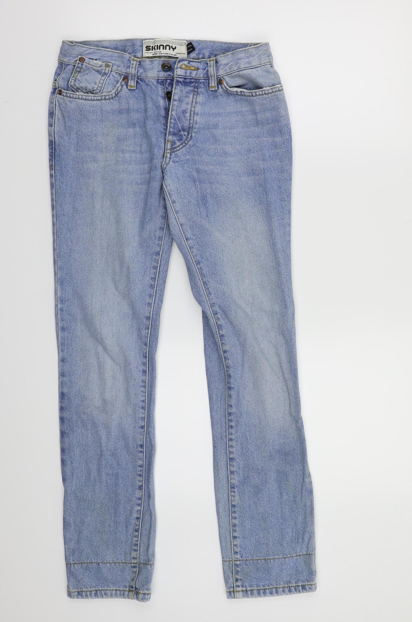Topman Mens Blue   Straight Jeans Size 28 L30 in