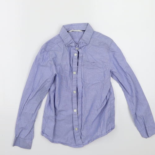 H&M Boys Blue   Basic Button-Up Size 5-6 Years