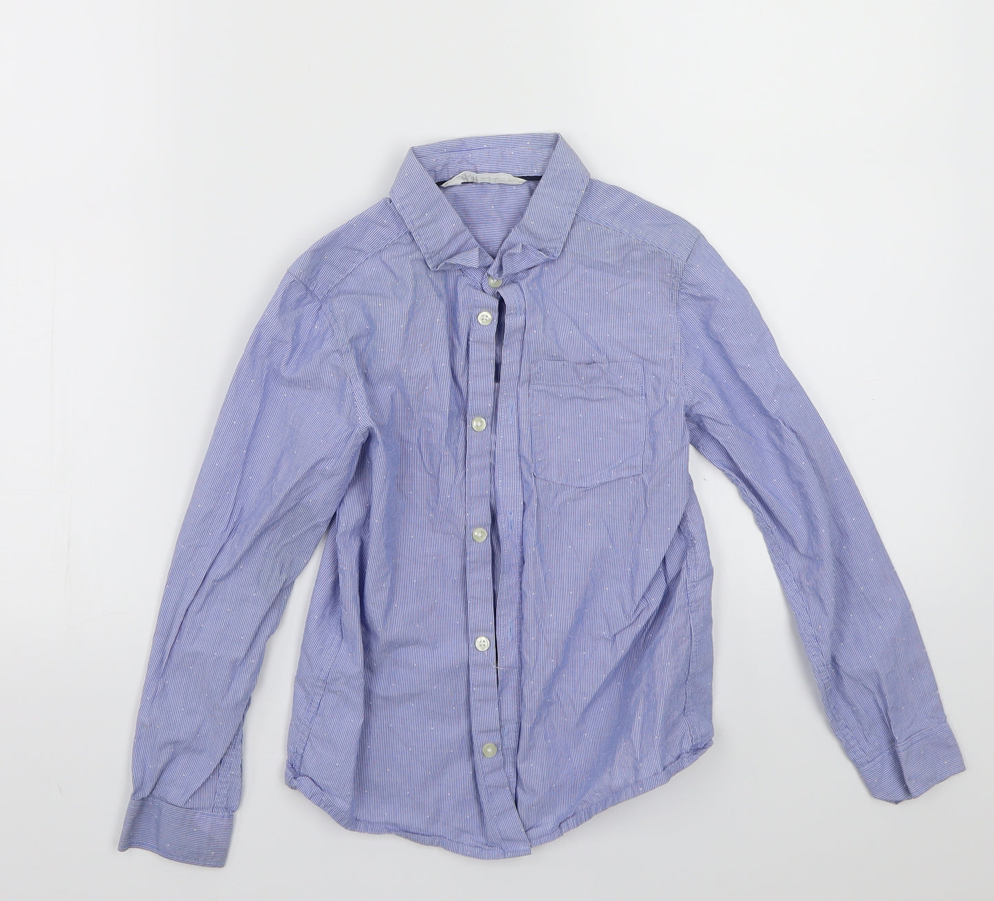 H&M Boys Blue   Basic Button-Up Size 5-6 Years