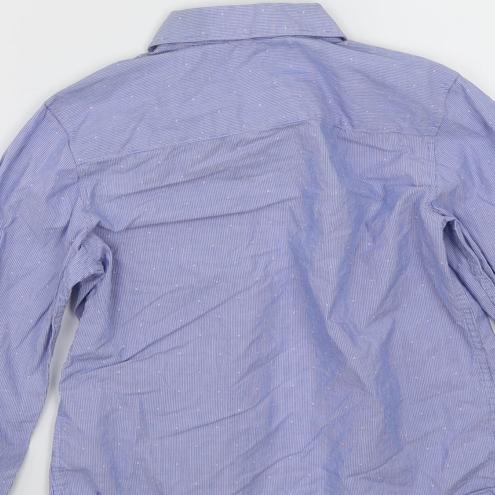 H&M Boys Blue   Basic Button-Up Size 5-6 Years